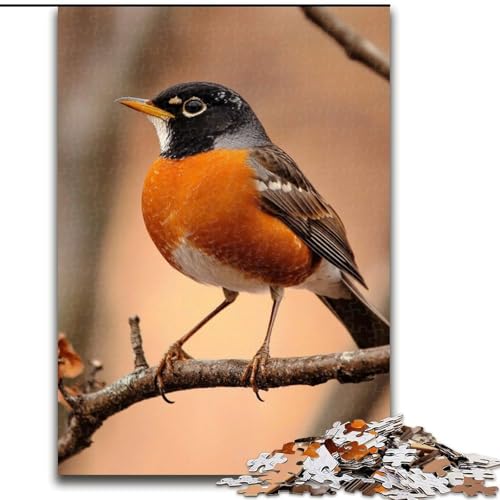 1000-teiliges Puzzle für Erwachsene und Jugendliche, schöner Vogel, Lernspiele, Heimdekoration, geeignet für die Schreibtischdekoration (Größe 50x75cm) von NBDSOYEWO