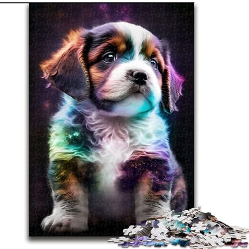 1000-teiliges Puzzle für Erwachsene und Jugendliche, süßer Welpe aus dem Universum, Spielzeug, Lernspiele, Stressabbau, Eltern-Kind-Interaktion (Größe 50x75cm) von NBDSOYEWO