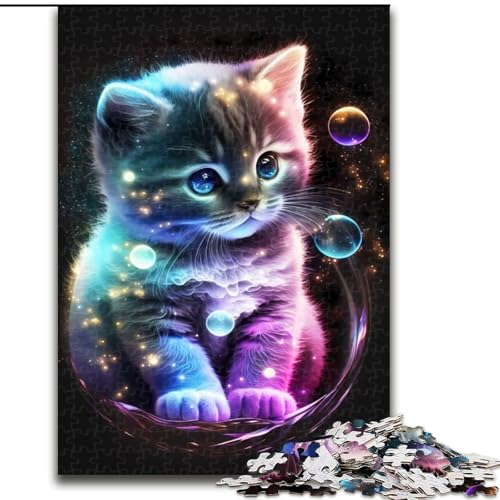 1000-teiliges Puzzle für Erwachsene und Jugendliche, süßes Universum-Kätzchen, Spielzeug, Lernspiele, Stressabbau, Eltern-Kind-Interaktion (Größe 50x75cm) von NBDSOYEWO