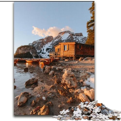 1000-teiliges Puzzle für Erwachsene und Jugendliche, wunderschöne Berge und Seen, Spiele, Spielzeug, Geschenk, einzigartige Geburtstags- und Geschenkideen für Kinder ab 14 Jahren (Größe 26x38cm) von NBDSOYEWO