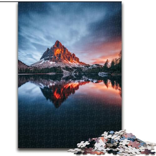 1000-teiliges Puzzle für Erwachsene und Jugendliche, wunderschöne Berge und Seen, Spiele, Spielzeug, Geschenk, einzigartige Geburtstags- und Geschenkideen für Kinder ab 14 Jahren (Größe 26x38cm) von NBDSOYEWO