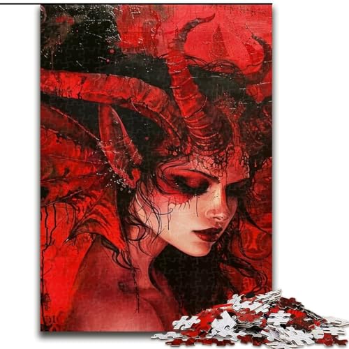 1000-teiliges Puzzle für Erwachsene und Jugendliche,schöne Dämonin mit Flügeln,Elefantenspielzeug,intellektuelles Spiel,Geburtstagsgeschenk,Geschenke,Wandkunst für Kinder ab 14 Jahren (Größe 26x38cm) 1000-teiliges Puzzle für Erwachsene und Jugendliche,schöne Dämonin mit Flügeln,Elefantenspielzeug,intellektuelles Spiel,Geburtstagsgeschenk,Geschenke,Wandkunst für Kinder ab 14 Jahren (Größe 26x38cm) von NBDSOYEWO