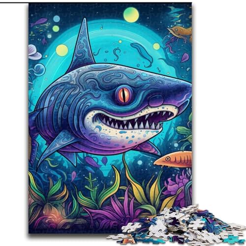 1000-teiliges Puzzle für Erwachsene und Teenager, tiefes Blumenmonster, Lernspiele, Heimdekoration, geeignet für die Schreibtischdekoration (Größe 50x75cm) von NBDSOYEWO