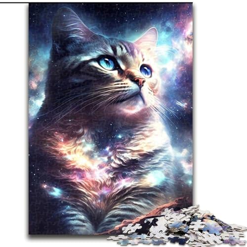 1000-teiliges Puzzle für Teenager, Geschenke, Katze, Lernspiele, Heimdekoration, geeignet für die Schreibtischdekoration (Größe 26x38cm) von NBDSOYEWO