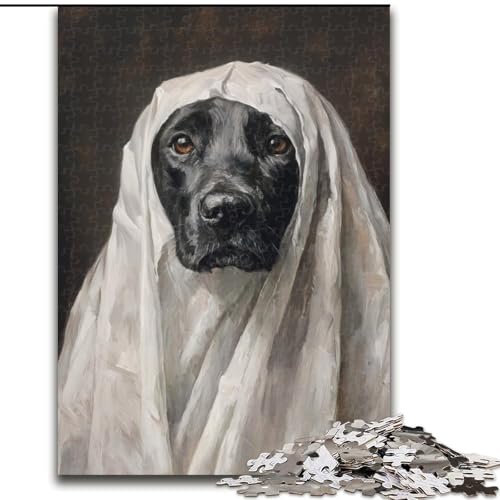 1000-teiliges Puzzle für Teenager, Geschenke, Kunsthund, Lernspiele, Heimdekoration, geeignet für die Schreibtischdekoration (Größe 26x38cm) von NBDSOYEWO