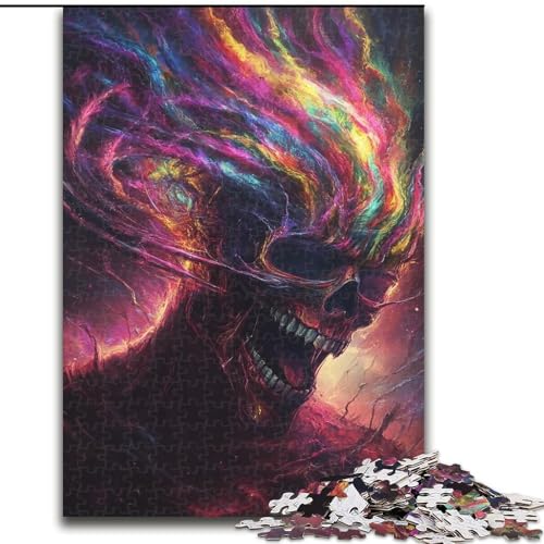 1000-teiliges Puzzle für Teenager, Geschenke, Skelett, Lernspiele, Heimdekoration, geeignet für die Schreibtischdekoration (Größe 26x38cm) von NBDSOYEWO