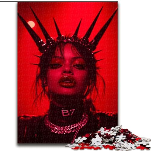 1000-teiliges Puzzle für Teenager, Geschenke, Teufelsmädchen, Lernspiele, Heimdekoration, geeignet für die Schreibtischdekoration (Größe 50x75cm) von NBDSOYEWO