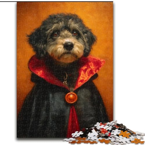 1000-teiliges Puzzle für Teenager, Geschenke, Vampirhund, Lernspiele, Heimdekoration, geeignet für die Schreibtischdekoration (Größe 26x38cm) von NBDSOYEWO