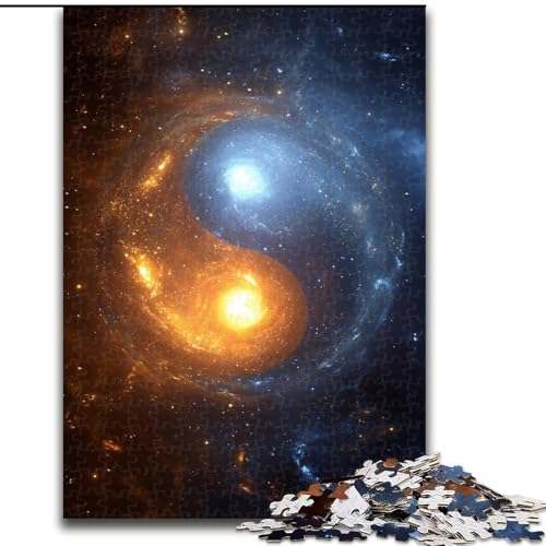 1000-teiliges Puzzle für Teenager, Geschenke, Yin und Yang, Lernspiele, Heimdekoration, geeignet für die Schreibtischdekoration (Größe 26x38cm) von NBDSOYEWO