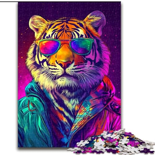 JigsawPuzzle 1000 Teile für Teenager Boss Tiger, Spielzeug-Intellektuelles Spiel zur Stärkung der Liebe zwischen Paaren für Kinder ab 14 Jahren (Größe 26x38cm) von NBDSOYEWO