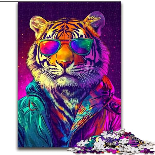 JigsawPuzzle 1000 Teile für Teenager Boss Tiger, Spielzeug-Intellektuelles Spiel zur Stärkung der Liebe zwischen Paaren für Kinder ab 14 Jahren (Größe 50x75cm) von NBDSOYEWO