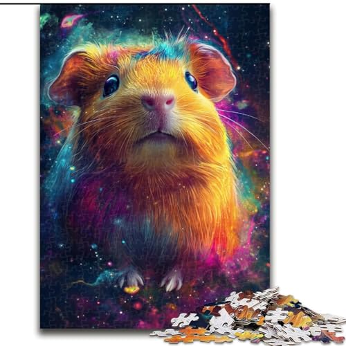 Puzzle 1000 Teile, Galaxie-Meerschweinchen, aus Holz, einzigartige DIY-Geschenkidee zur Heimdekoration, 50x75cm, Denkspiel für Teenager Puzzle 1000 Teile, Galaxie-Meerschweinchen, aus Holz, einzigartige DIY-Geschenkidee zur Heimdekoration, 50x75cm, Denkspiel für Teenager von NBDSOYEWO