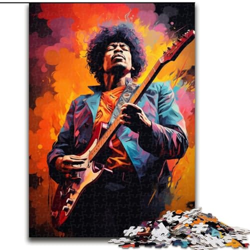 Puzzle 1000 Teile, Gitarrenspieler aus Holz, Eltern, Partner, Freunde – ab 14 Jahren, 50x75cm, Geburtstagsparty für Männer und Frauen Puzzle 1000 Teile, Gitarrenspieler aus Holz, Eltern, Partner, Freunde – ab 14 Jahren, 50x75cm, Geburtstagsparty für Männer und Frauen von NBDSOYEWO