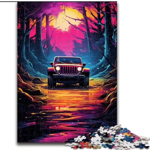 Puzzle 1000 Teile, Neonauto in der Natur, aus Holz, Heimaktivität für Feiertage, Geburtstage und Familienspieleabende, 50x75cm, spannende Familienspieleabend-Aktivität Puzzle 1000 Teile, Neonauto in der Natur, aus Holz, Heimaktivität für Feiertage, Geburtstage und Familienspieleabende, 50x75cm, spannende Familienspieleabend-Aktivität von NBDSOYEWO