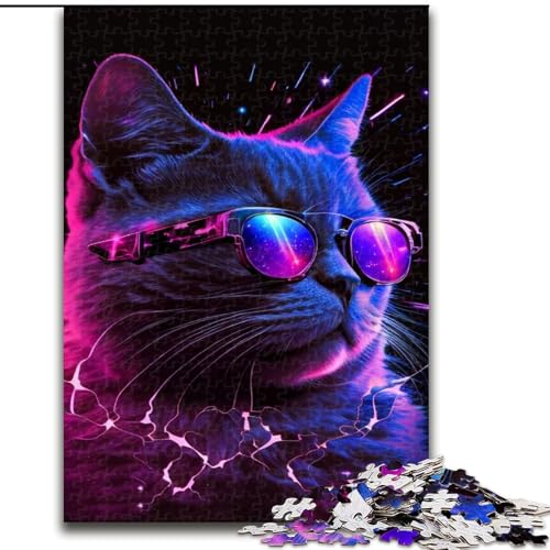 Puzzle 1000 Teile, Spiel-Katze aus Holz, ideal für Familienspaß, Entspannung, 50x75cm, Geburtstagsgeschenkidee, anspruchsvolles Denkspiel Puzzle 1000 Teile, Spiel-Katze aus Holz, ideal für Familienspaß, Entspannung, 50x75cm, Geburtstagsgeschenkidee, anspruchsvolles Denkspiel von NBDSOYEWO