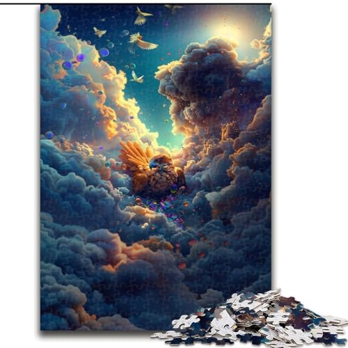 Puzzle 1000 Teile „Adler in den Wolken“, anspruchsvolles Denkspiel für Teenager, perfekt als Heimdekoration oder Geschenk (Größe: 26x38cm) von NBDSOYEWO