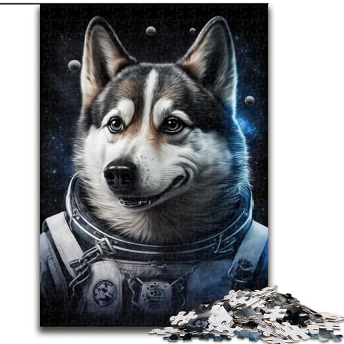 Puzzle 1000 Teile Astronaut Husky aus Holz, lustiges Geschenk und Beschäftigung für Zuhause, 50x75cm, anspruchsvolles Denkspiel – entspannendes Spielzeug für Teenager Puzzle 1000 Teile Astronaut Husky aus Holz, lustiges Geschenk und Beschäftigung für Zuhause, 50x75cm, anspruchsvolles Denkspiel – entspannendes Spielzeug für Teenager von NBDSOYEWO