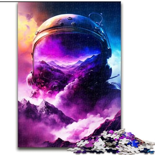 Puzzle 1000 Teile Astronaut im Weltraum aus Holz, einzigartige DIY-Geschenkidee zur Heimdekoration, 50x75cm, Denkspiel für Teenager Puzzle 1000 Teile Astronaut im Weltraum aus Holz, einzigartige DIY-Geschenkidee zur Heimdekoration, 50x75cm, Denkspiel für Teenager von NBDSOYEWO