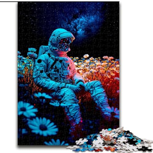 Puzzle 1000 Teile Astronaut und Blume aus Holz, lustiges Geschenk und Beschäftigung für Zuhause, 50x75cm, anspruchsvolles Denkspiel – entspannendes Spielzeug für Teenager Puzzle 1000 Teile Astronaut und Blume aus Holz, lustiges Geschenk und Beschäftigung für Zuhause, 50x75cm, anspruchsvolles Denkspiel – entspannendes Spielzeug für Teenager von NBDSOYEWO