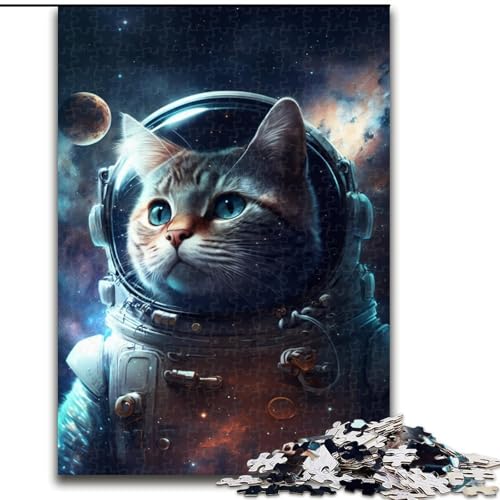Puzzle 1000 Teile Astronautenkatze aus Holz, lustiges Geschenk und Beschäftigung für Zuhause, 50x75cm, anspruchsvolles Denkspiel – entspannendes Spielzeug für Teenager Puzzle 1000 Teile Astronautenkatze aus Holz, lustiges Geschenk und Beschäftigung für Zuhause, 50x75cm, anspruchsvolles Denkspiel – entspannendes Spielzeug für Teenager von NBDSOYEWO