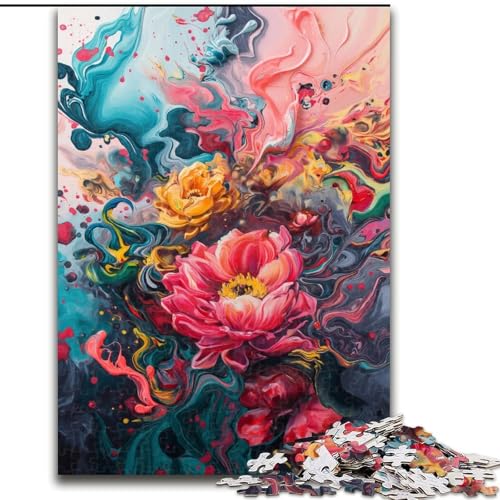 Puzzle 1000 Teile Blumen-Graffiti aus Holz, lustiges Geschenk und Beschäftigung für Zuhause, 50x75cm, anspruchsvolles Denkspiel – entspannendes Spielzeug für Teenager Puzzle 1000 Teile Blumen-Graffiti aus Holz, lustiges Geschenk und Beschäftigung für Zuhause, 50x75cm, anspruchsvolles Denkspiel – entspannendes Spielzeug für Teenager von NBDSOYEWO