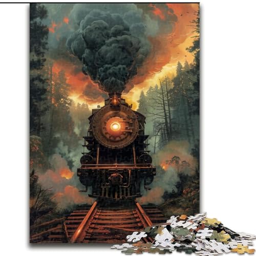 Puzzle 1000 Teile Dampflokomotiven aus Holz, lustiges Geschenk und Beschäftigung für Zuhause, 50x75cm, anspruchsvolles Denkspiel – entspannendes Spielzeug für Teenager Puzzle 1000 Teile Dampflokomotiven aus Holz, lustiges Geschenk und Beschäftigung für Zuhause, 50x75cm, anspruchsvolles Denkspiel – entspannendes Spielzeug für Teenager von NBDSOYEWO