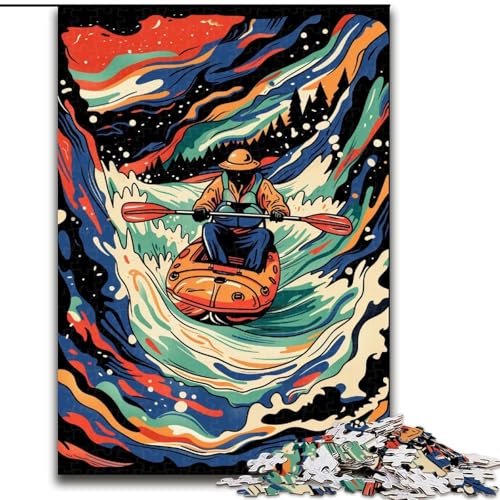 Puzzle 1000 Teile Flusssurfer aus Holz, lustiges Geschenk und Beschäftigung für Zuhause, 50x75cm, anspruchsvolles Denkspiel – entspannendes Spielzeug für Teenager Puzzle 1000 Teile Flusssurfer aus Holz, lustiges Geschenk und Beschäftigung für Zuhause, 50x75cm, anspruchsvolles Denkspiel – entspannendes Spielzeug für Teenager von NBDSOYEWO