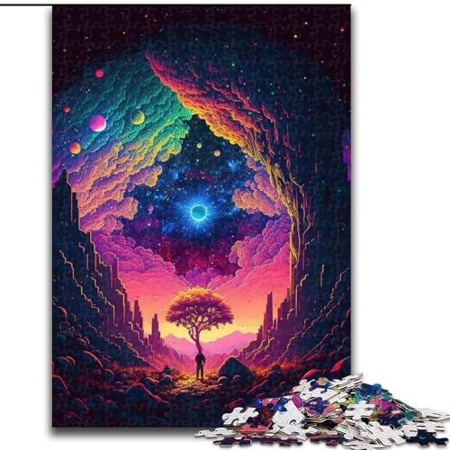 Puzzle 1000 Teile Galaxiebaum aus Holz, perfekt für Familienspaß an Geburtstagen, Weihnachten 50x75cm, Denkspiel für Teenager Puzzle 1000 Teile Galaxiebaum aus Holz, perfekt für Familienspaß an Geburtstagen, Weihnachten 50x75cm, Denkspiel für Teenager von NBDSOYEWO
