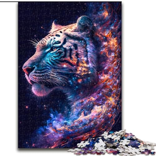 Puzzle 1000 Teile Galaxy Fantasy Tiger aus Holz, lustiges Geschenk & Beschäftigung für Zuhause, 50x75cm, anspruchsvolles Denkspiel - entspannendes Spielzeug für Teenager Puzzle 1000 Teile Galaxy Fantasy Tiger aus Holz, lustiges Geschenk & Beschäftigung für Zuhause, 50x75cm, anspruchsvolles Denkspiel - entspannendes Spielzeug für Teenager von NBDSOYEWO