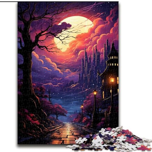 Puzzle 1000 Teile Neon-Nachtlandschaft aus Holz, Geschenk für Männer und Frauen, Alltag und besondere Anlässe, 50x75cm, für Teenager und Familienspaß Puzzle 1000 Teile Neon-Nachtlandschaft aus Holz, Geschenk für Männer und Frauen, Alltag und besondere Anlässe, 50x75cm, für Teenager und Familienspaß von NBDSOYEWO