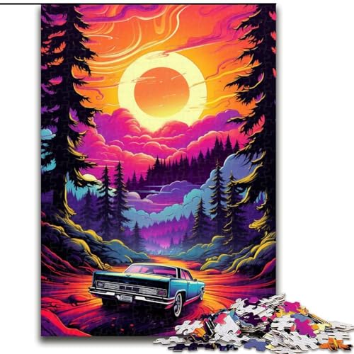 Puzzle 1000 Teile Neonauto in der Natur aus Holz, Geschenk für Männer und Frauen, Alltag und besondere Anlässe, 50x75cm, für Teenager und Familienspaß Puzzle 1000 Teile Neonauto in der Natur aus Holz, Geschenk für Männer und Frauen, Alltag und besondere Anlässe, 50x75cm, für Teenager und Familienspaß von NBDSOYEWO
