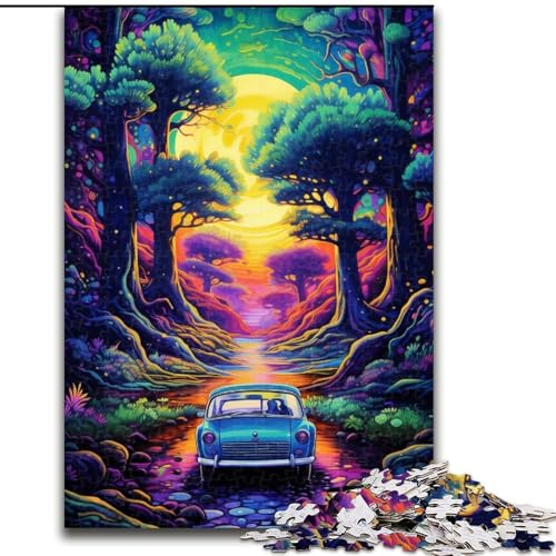 Puzzle 1000 Teile Neonauto in der Natur aus Holz, lustiges Geschenk und Beschäftigung für Zuhause, 50x75cm, anspruchsvolles Denkspiel – entspannendes Spielzeug für Teenager Puzzle 1000 Teile Neonauto in der Natur aus Holz, lustiges Geschenk und Beschäftigung für Zuhause, 50x75cm, anspruchsvolles Denkspiel – entspannendes Spielzeug für Teenager von NBDSOYEWO