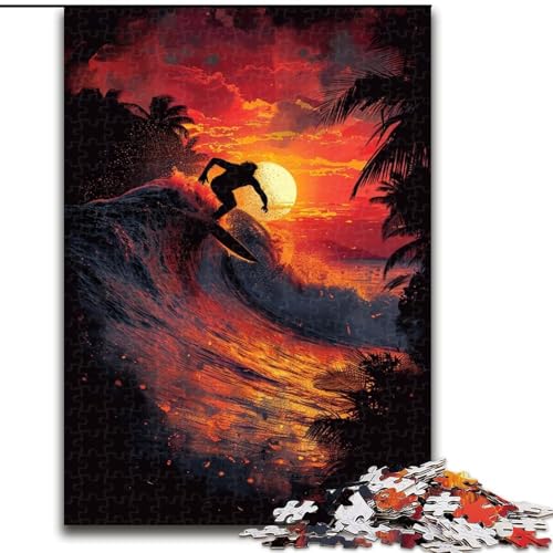 Puzzle 1000 Teile Ozean-Surfen aus Holz, perfekt für Familienspaß an Geburtstagen, Weihnachten, 50x75cm, Denkspiel für Teenager Puzzle 1000 Teile Ozean-Surfen aus Holz, perfekt für Familienspaß an Geburtstagen, Weihnachten, 50x75cm, Denkspiel für Teenager von NBDSOYEWO