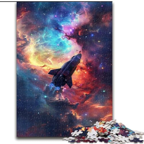 Puzzle 1000 Teile Raketen im Universum aus Holz, lustiges Geschenk und Beschäftigung für Zuhause, 50x75cm, anspruchsvolles Denkspiel – entspannendes Spielzeug für Teenager Puzzle 1000 Teile Raketen im Universum aus Holz, lustiges Geschenk und Beschäftigung für Zuhause, 50x75cm, anspruchsvolles Denkspiel – entspannendes Spielzeug für Teenager von NBDSOYEWO