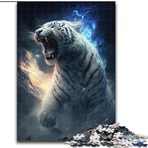 Puzzle 1000 Teile Tiger aus Holz, Kinder ab 14 Jahren, 50x75cm, Familienaktivitätsspiel für Teenager, DIY-Heimdekoration, Denksportgeschenk Puzzle 1000 Teile Tiger aus Holz, Kinder ab 14 Jahren, 50x75cm, Familienaktivitätsspiel für Teenager, DIY-Heimdekoration, Denksportgeschenk von NBDSOYEWO