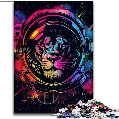 Puzzle 1000 Teile Weltraum-Astronauten-Löwe aus Holz, lustiges Geschenk und Beschäftigung für Zuhause, 50x75cm, anspruchsvolles Denkspiel – entspannendes Spielzeug für Teenager Puzzle 1000 Teile Weltraum-Astronauten-Löwe aus Holz, lustiges Geschenk und Beschäftigung für Zuhause, 50x75cm, anspruchsvolles Denkspiel – entspannendes Spielzeug für Teenager von NBDSOYEWO
