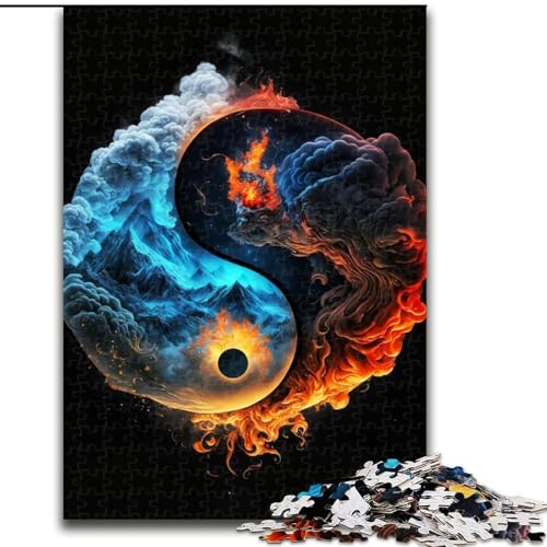 Puzzle 1000 Teile Yin und Yang aus Holz, einzigartige DIY-Geschenkidee zur Heimdekoration, 50x75cm, Denkspiel für Teenager Puzzle 1000 Teile Yin und Yang aus Holz, einzigartige DIY-Geschenkidee zur Heimdekoration, 50x75cm, Denkspiel für Teenager von NBDSOYEWO
