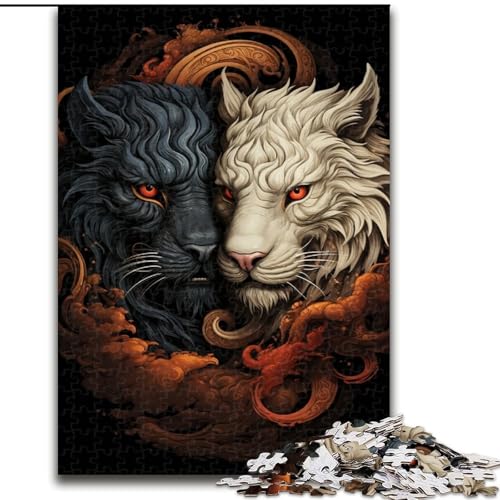 Puzzle 1000 Teile Ying Yang Drache und Tiger aus Holz, lustiges Geschenk und Beschäftigung für Zuhause, 50x75cm, anspruchsvolles Denkspiel – entspannendes Spielzeug für Teenager Puzzle 1000 Teile Ying Yang Drache und Tiger aus Holz, lustiges Geschenk und Beschäftigung für Zuhause, 50x75cm, anspruchsvolles Denkspiel – entspannendes Spielzeug für Teenager von NBDSOYEWO