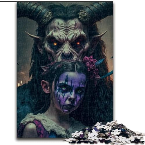 Puzzle 1000 Teile Ziegenteufel aus Holz, lustiges Geschenk & Beschäftigung für Zuhause, 50x75cm, anspruchsvolles Denkspiel - entspannendes Spielzeug für Teenager Puzzle 1000 Teile Ziegenteufel aus Holz, lustiges Geschenk & Beschäftigung für Zuhause, 50x75cm, anspruchsvolles Denkspiel - entspannendes Spielzeug für Teenager von NBDSOYEWO