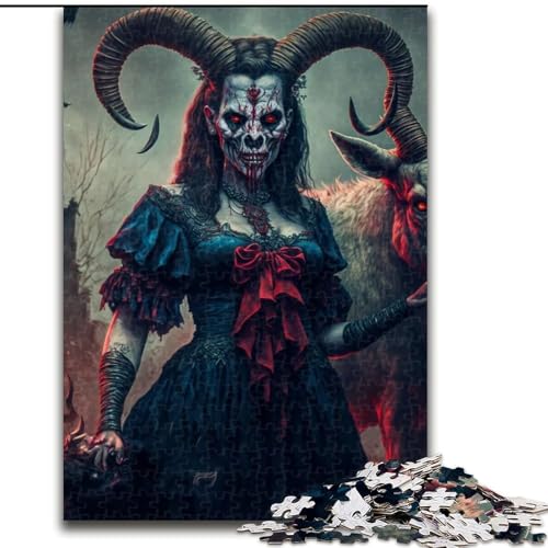 Puzzle 1000 Teile Ziegenteufel aus Holz, lustiges Geschenk & Beschäftigung für Zuhause, 50x75cm, anspruchsvolles Denkspiel - entspannendes Spielzeug für Teenager Puzzle 1000 Teile Ziegenteufel aus Holz, lustiges Geschenk & Beschäftigung für Zuhause, 50x75cm, anspruchsvolles Denkspiel - entspannendes Spielzeug für Teenager von NBDSOYEWO