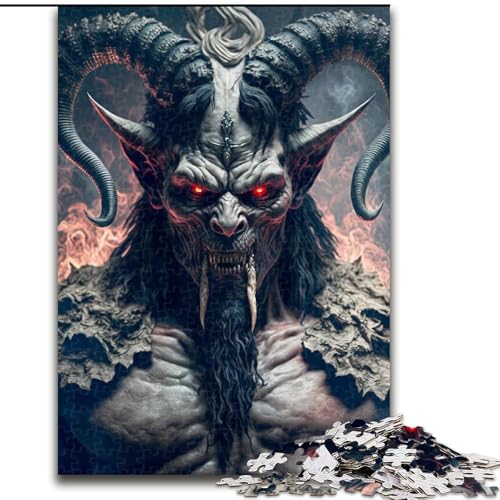 Puzzle 1000 Teile Ziegenteufel aus Holz, perfekt für Familienspaß an Geburtstagen, Weihnachten 50x75cm, Denkspiel für Teenager Puzzle 1000 Teile Ziegenteufel aus Holz, perfekt für Familienspaß an Geburtstagen, Weihnachten 50x75cm, Denkspiel für Teenager von NBDSOYEWO