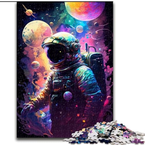 Puzzle 1000 Teile für Erwachsene, Astronaut, aus Holz, EIN tolles Geschenk für Familienspaß, 50x75cm, Lernspielzeug für Teenager, Heimbüro-Dekor Puzzle 1000 Teile für Erwachsene, Astronaut, aus Holz, EIN tolles Geschenk für Familienspaß, 50x75cm, Lernspielzeug für Teenager, Heimbüro-Dekor von NBDSOYEWO