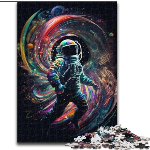 Puzzle 1000 Teile für Erwachsene, Astronaut, aus Holz, einzigartige DIY-Geschenkidee für die Heimdekoration, 50x75cm, für Teenager und Familienspaß Puzzle 1000 Teile für Erwachsene, Astronaut, aus Holz, einzigartige DIY-Geschenkidee für die Heimdekoration, 50x75cm, für Teenager und Familienspaß von NBDSOYEWO