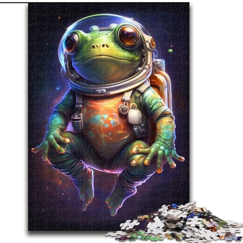 Puzzle 1000 Teile für Erwachsene, Astronautenfrosch, aus Holz, für Teenager ab 14 Jahren, Heimdekoration, 50x75cm, für Teenager und Familienspaß Puzzle 1000 Teile für Erwachsene, Astronautenfrosch, aus Holz, für Teenager ab 14 Jahren, Heimdekoration, 50x75cm, für Teenager und Familienspaß von NBDSOYEWO