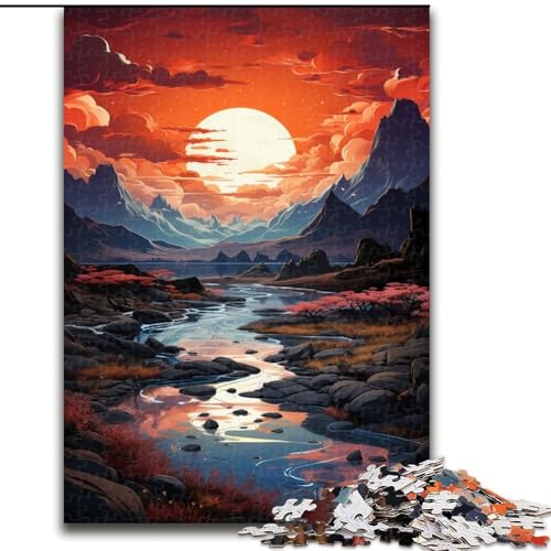 Puzzle 1000 Teile für Erwachsene, Außerirdische Strandlandschaft aus Holz, für Teenager ab 14 Jahren, Heimdekoration 50x75cm, für Teenager und Familienspaß Puzzle 1000 Teile für Erwachsene, Außerirdische Strandlandschaft aus Holz, für Teenager ab 14 Jahren, Heimdekoration 50x75cm, für Teenager und Familienspaß von NBDSOYEWO