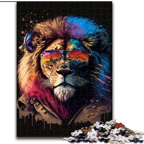 Puzzle 1000 Teile für Erwachsene, Der Löwe mit der Krone, aus Holz, EIN tolles Geschenk für Familienspaß, 50x75cm, Lernspielzeug für Teenager, Dekoration für das Homeoffice Puzzle 1000 Teile für Erwachsene, Der Löwe mit der Krone, aus Holz, EIN tolles Geschenk für Familienspaß, 50x75cm, Lernspielzeug für Teenager, Dekoration für das Homeoffice von NBDSOYEWO