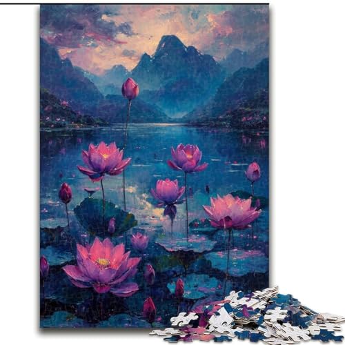 Puzzle 1000 Teile für Erwachsene, Die Lotusblüte, aus Holz, EIN tolles Geschenk für Familienspaß, 50x75cm, Lernspielzeug für Teenager, Heimbüro-Dekor Puzzle 1000 Teile für Erwachsene, Die Lotusblüte, aus Holz, EIN tolles Geschenk für Familienspaß, 50x75cm, Lernspielzeug für Teenager, Heimbüro-Dekor von NBDSOYEWO