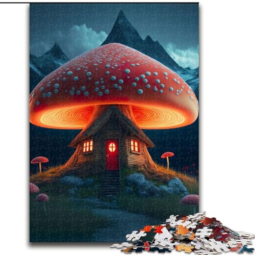 Puzzle 1000 Teile für Erwachsene, EIN Pilzhaus, aus Holz, EIN tolles Geschenk für Familienspaß, 50x75cm, Lernspielzeug für Teenager, Heimbüro-Dekor Puzzle 1000 Teile für Erwachsene, EIN Pilzhaus, aus Holz, EIN tolles Geschenk für Familienspaß, 50x75cm, Lernspielzeug für Teenager, Heimbüro-Dekor von NBDSOYEWO