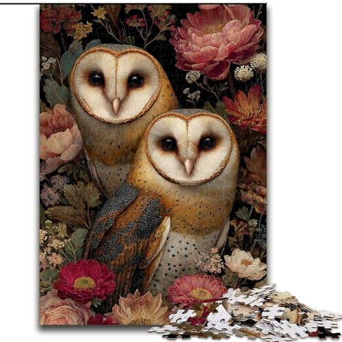 Puzzle 1000 Teile für Erwachsene, Fantasy-Eulen-Puzzle, Familienaktivitätsspiel für Teenager, anspruchsvolles Denkspiel, 50x75cm Puzzle 1000 Teile für Erwachsene, Fantasy-Eulen-Puzzle, Familienaktivitätsspiel für Teenager, anspruchsvolles Denkspiel, 50x75cm von NBDSOYEWO