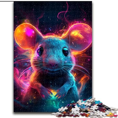 Puzzle 1000 Teile für Erwachsene, Galaxie-Maus aus Holz, EIN tolles Geschenk für Familienspaß, 50x75cm, Lernspielzeug für Teenager, Heimbüro-Dekor von NBDSOYEWO